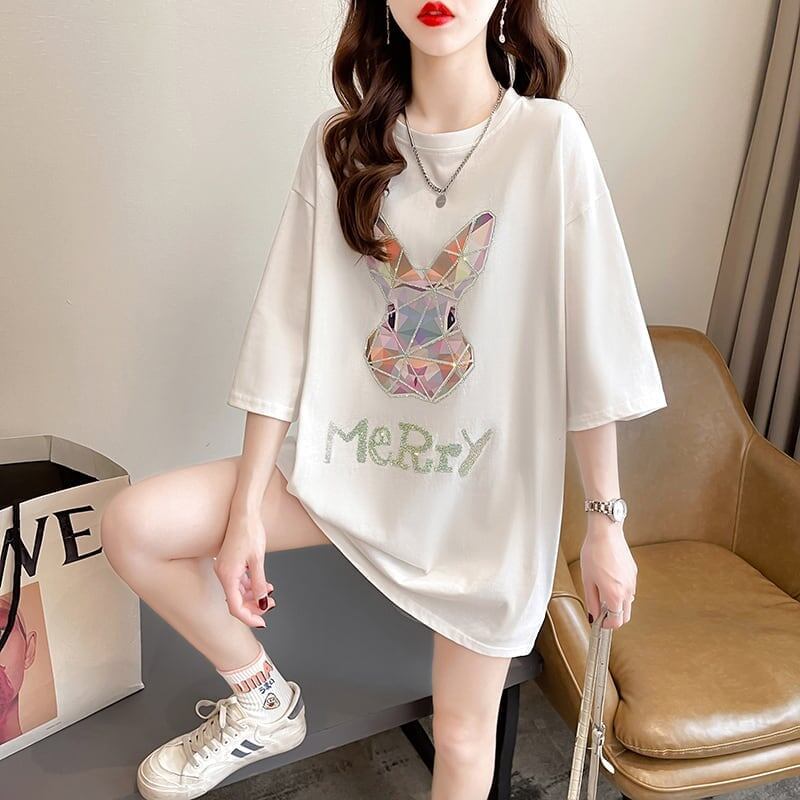 好感度満載 切り替え 着心地抜群 プリント Tシャツ カットソー＜S-3497＞