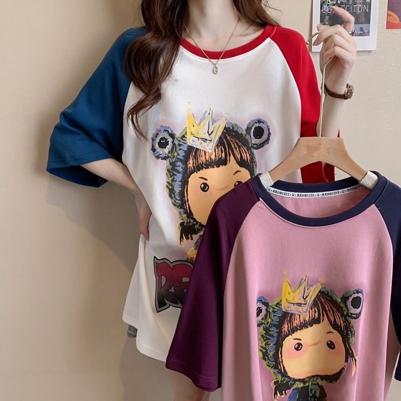 売れ筋 絶対流行 早い者勝ち 早い者勝ち カジュアル 2色選択 Tシャツ<S-11142>
