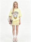 ゆったり プリント カジュアル シンプル Tシャツ S-13289