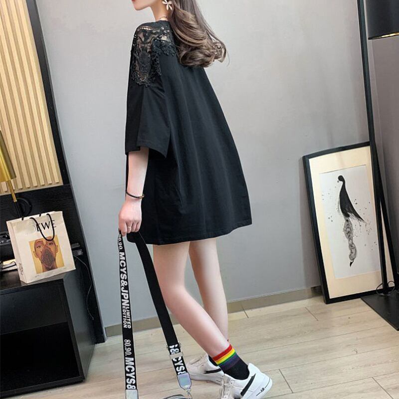 ゆったり感アップ プリント ファッション Tシャツ カットソー＜S-3306＞