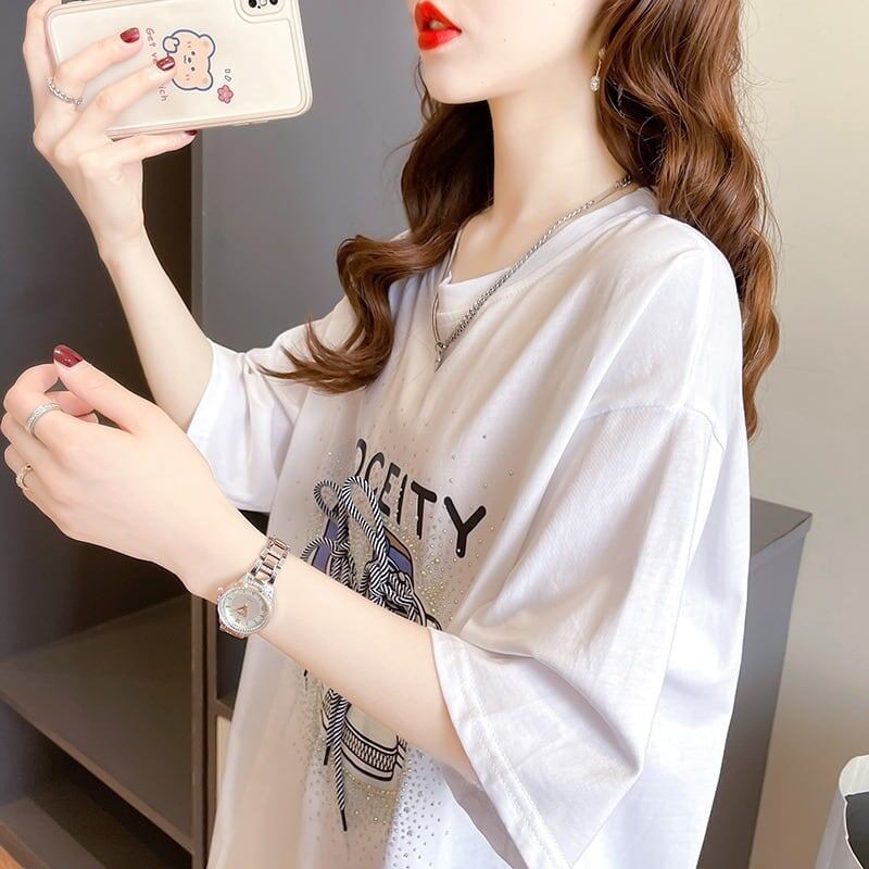 オシャレ度満点 プリント 今季大好評 Tシャツ カットソー トップス＜S-3281＞
