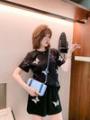 新作 ファッション 絶対欲しい 海外トレンド 半袖 Tシャツ ショートパンツ セットアップ<S-6726>