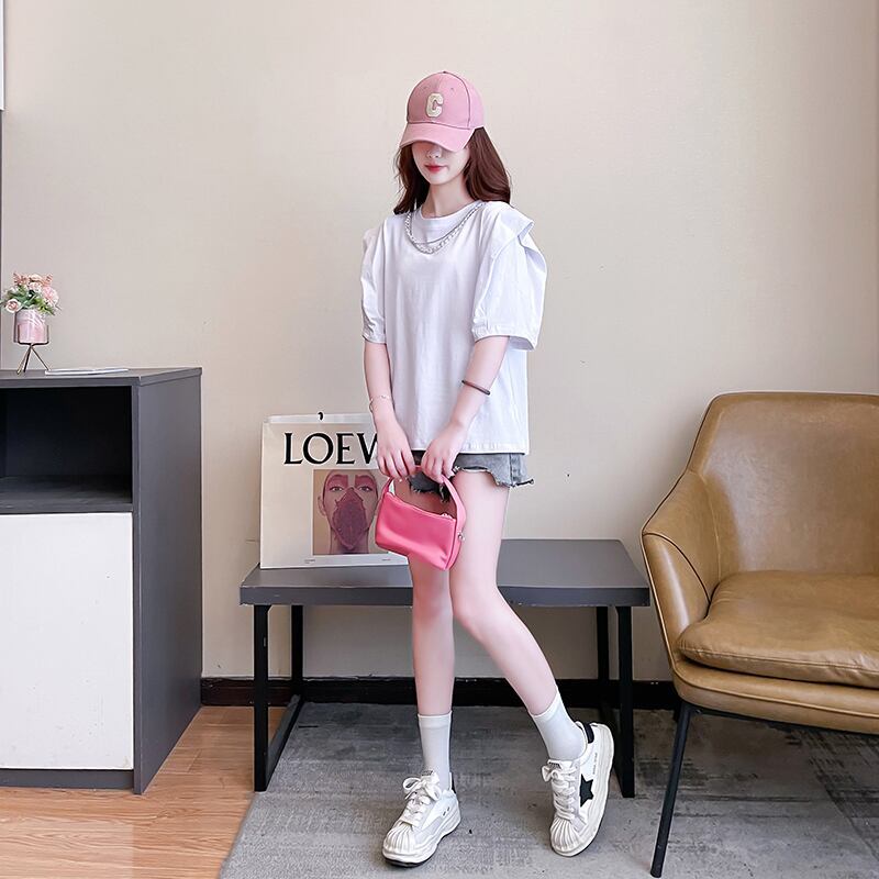 売り切れ必至 簡潔 個性派 ファッション 全3色 半袖Tシャツ<S-8514>
