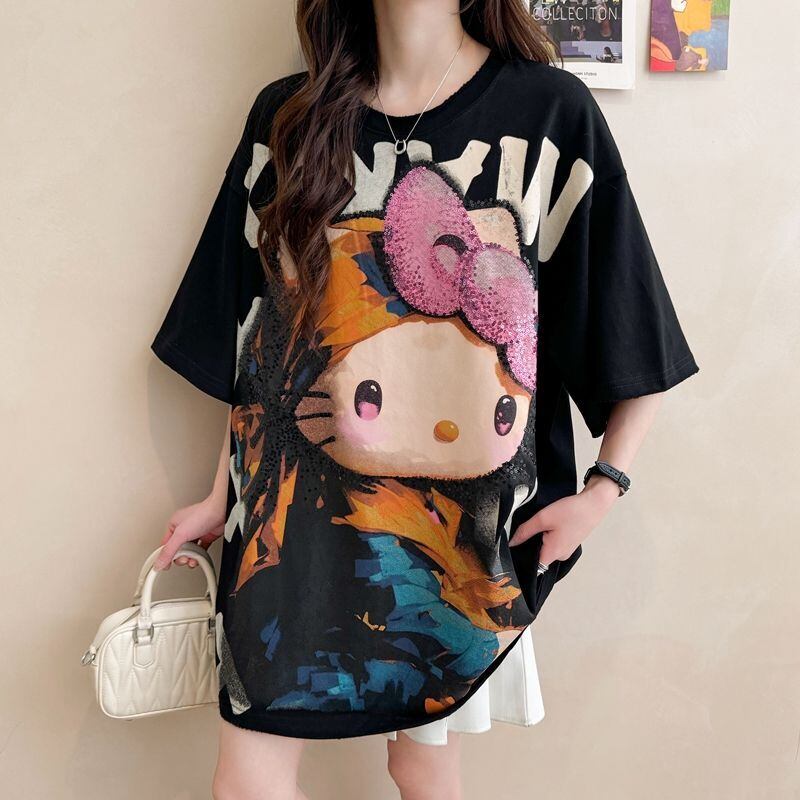 大人可愛い 好感度UP 海外トレンド カジュアル 全3色 半袖 Tシャツ ＜S-11121＞