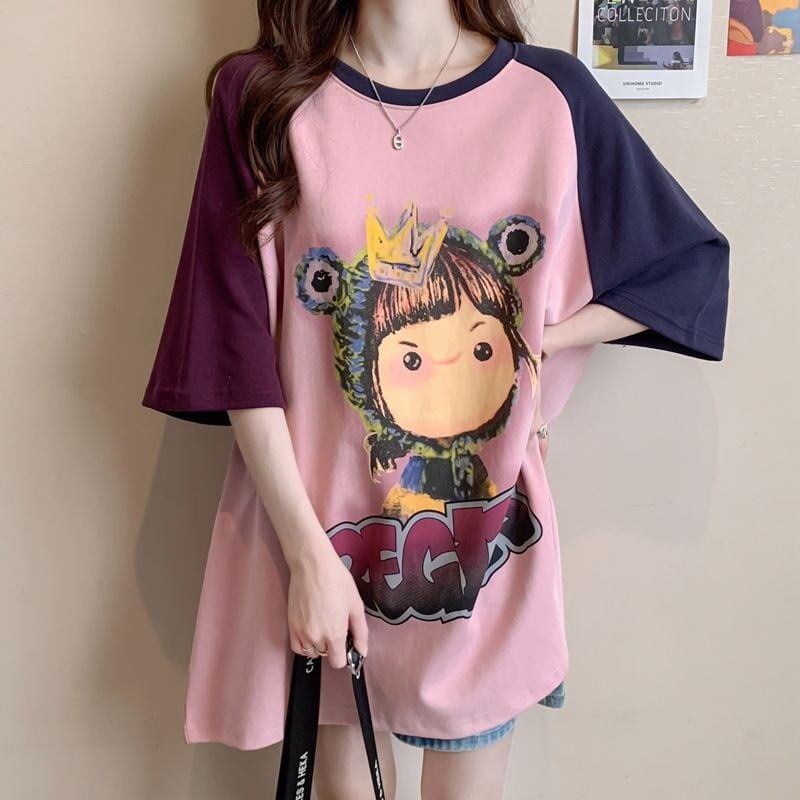 売れ筋 絶対流行 早い者勝ち 早い者勝ち カジュアル 2色選択 Tシャツ<S-11142>