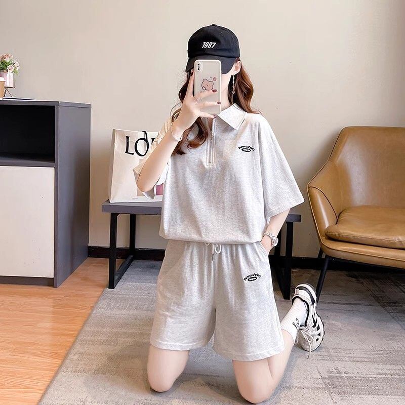 定番シンプル 真夏も快適 上質 カジュアル 半袖Ｔシャツⅹパンツセット全2色<S-9102>