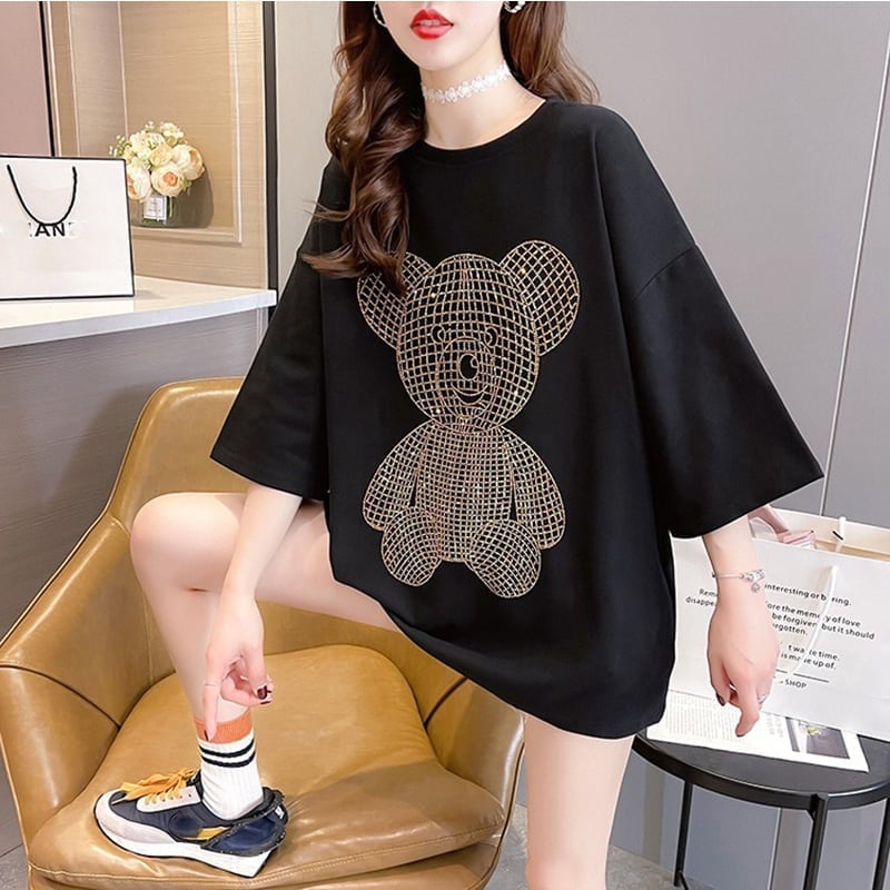 今季大好評 切り替え 美感いっぱい プリント Tシャツ カットソー＜S-3503＞