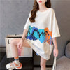 個性的なデザイン ラウンドネック 一目惚れ プリント Tシャツ カットソー＜S-3009＞
