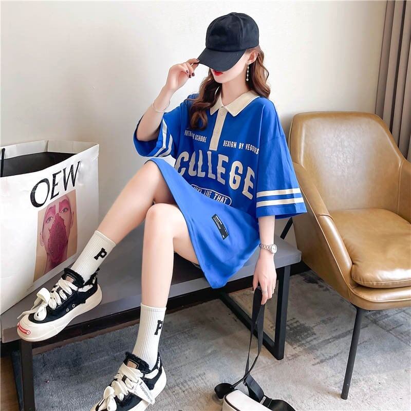 デザイン感 切り替え チャーミング プリント Tシャツ カットソー＜S-3623＞