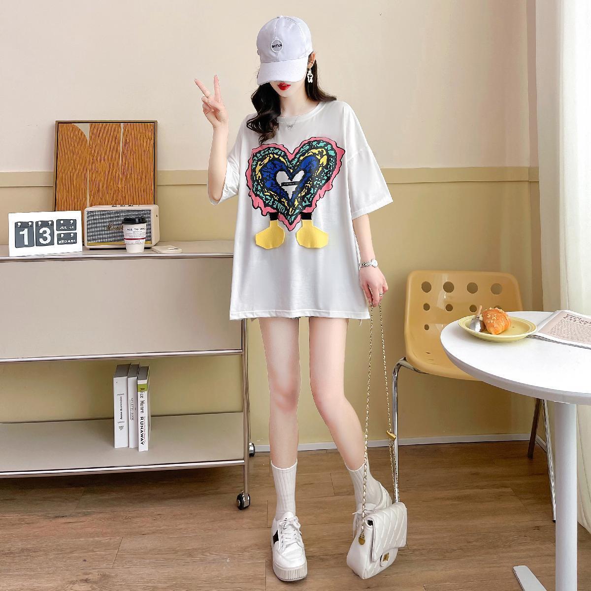 おすすめ シンプル カジュアル ゆったり 半袖Tシャツ＜S-8136＞