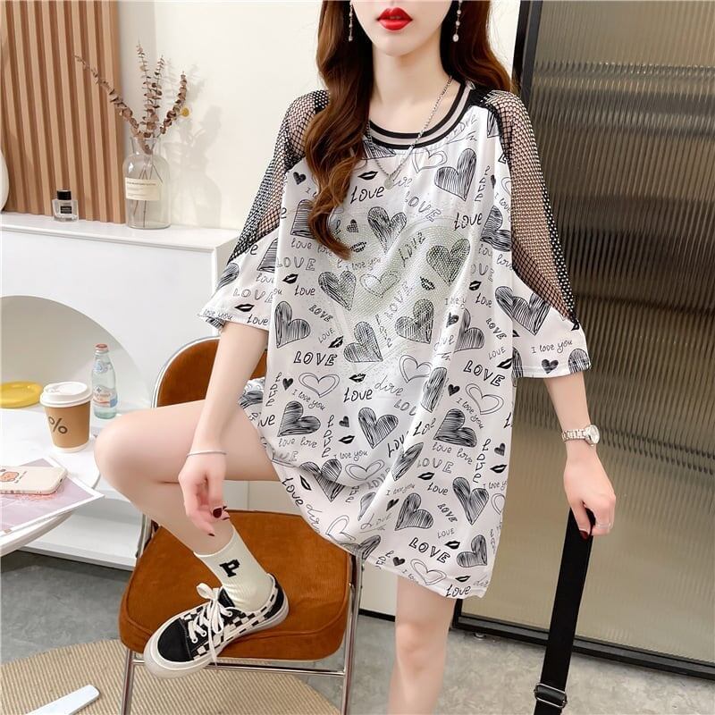 高級ホットドリル半袖Tシャツ<S-3005>