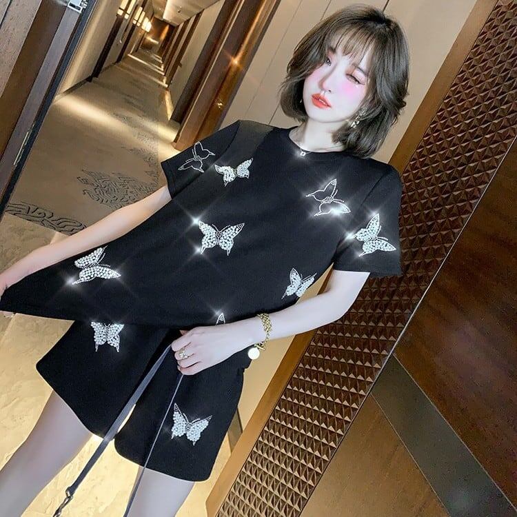 新作 ファッション 絶対欲しい 海外トレンド 半袖 Tシャツ ショートパンツ セットアップ<S-6726>