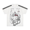 夏新作 メッシュ プリント Tシャツ <S-13168>