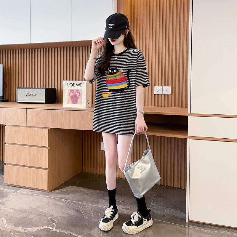 絶対流行 シンプル おすすめ カジュアル 半袖Ｔシャツ 全2色<S-11667>