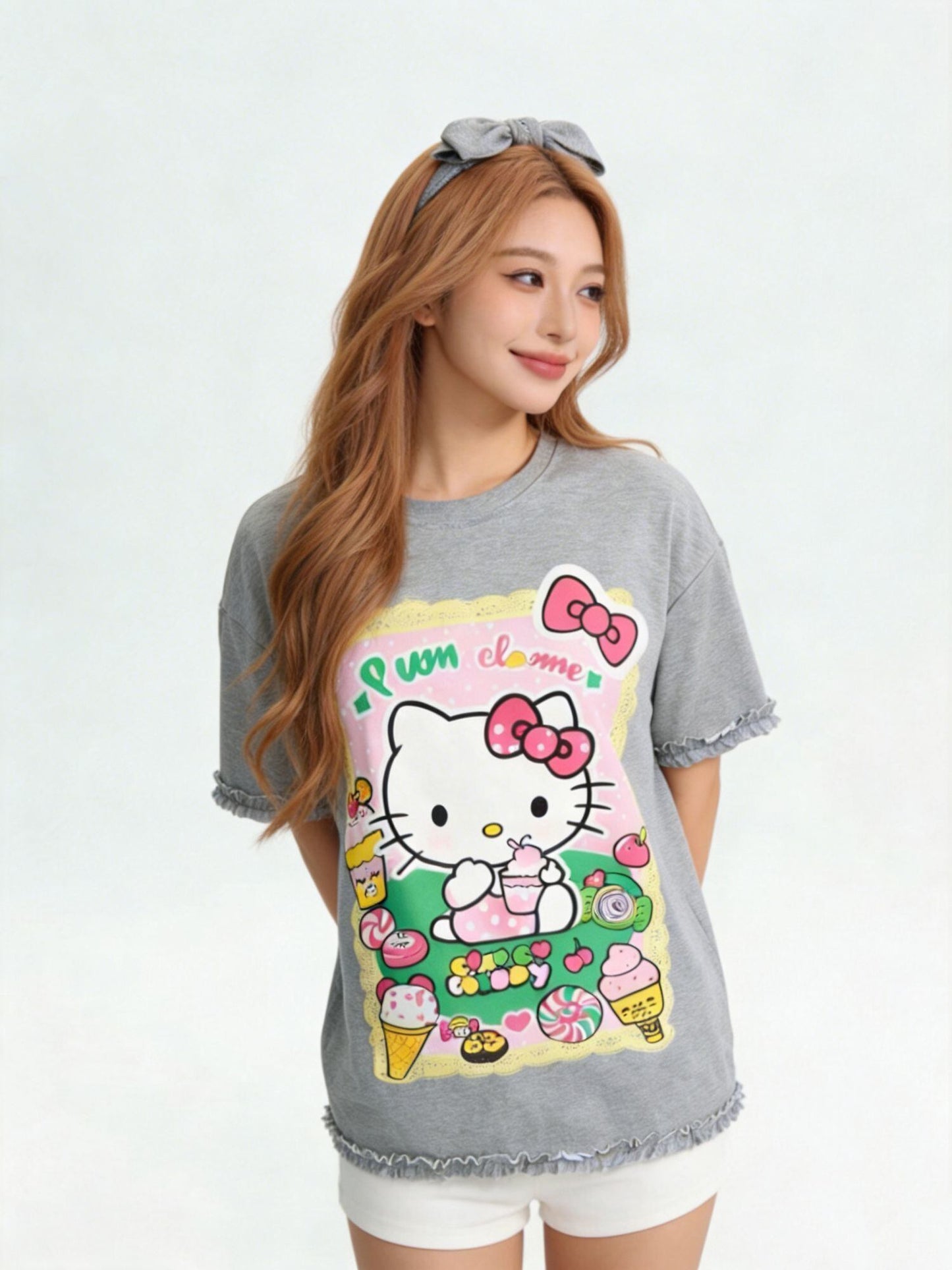 男女兼用 人気 プリント 半袖 Tシャツ <S-13177>