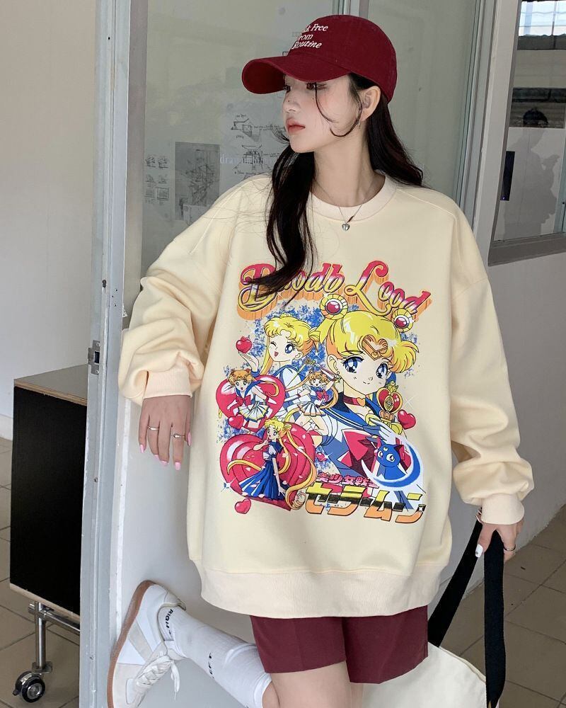絶対欲しい 大人可愛い おしゃれ度高め 着心地良い カジュアル 4色選択 スウェット<S-9341>