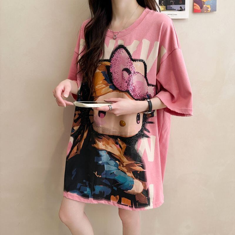 大人可愛い 好感度UP 海外トレンド カジュアル 全3色 半袖 Tシャツ ＜S-11121＞