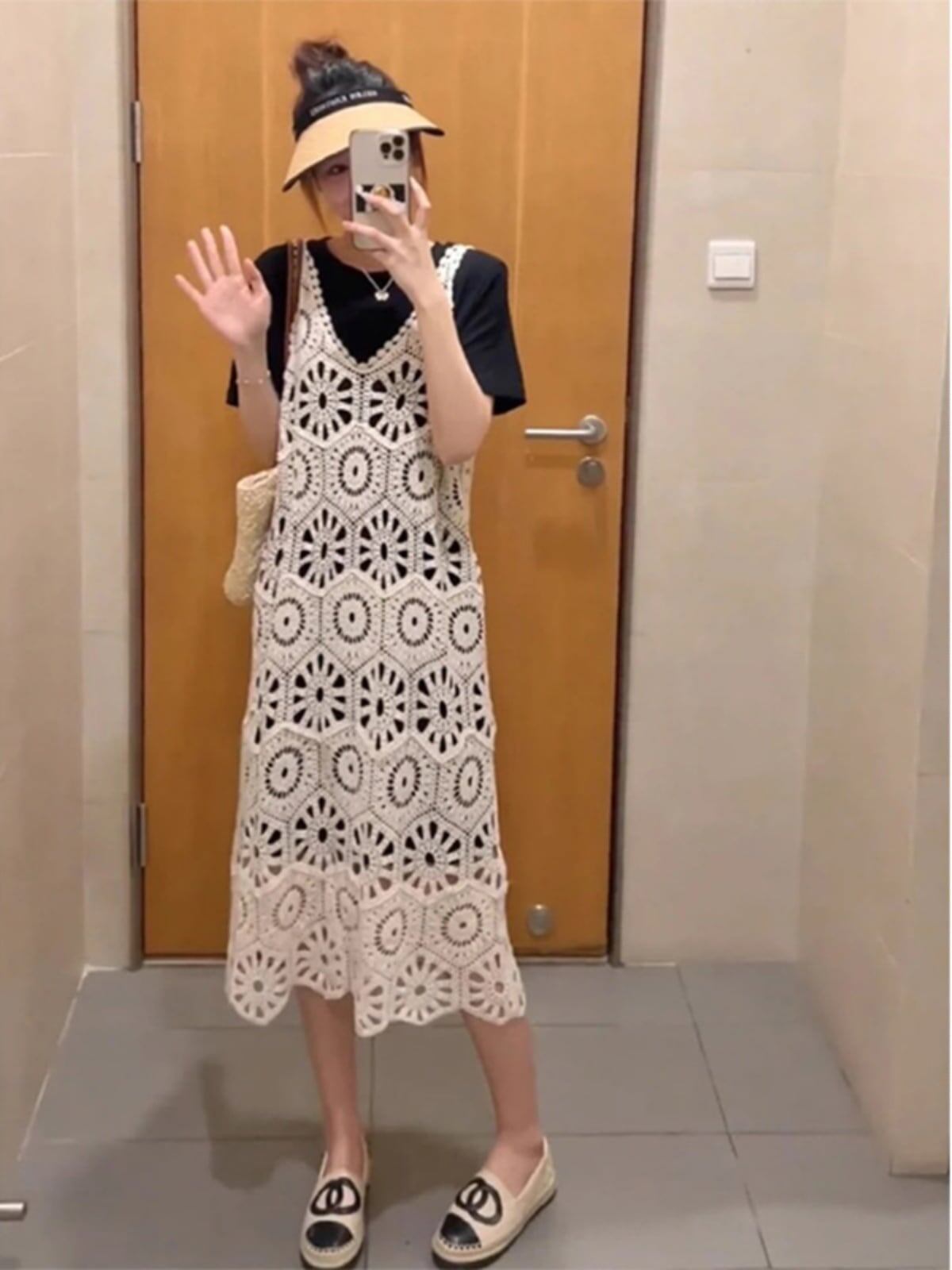 今季マストバイ デザイン性抜群 美人度アップ 2色選択可 ワンピース<S-11176>