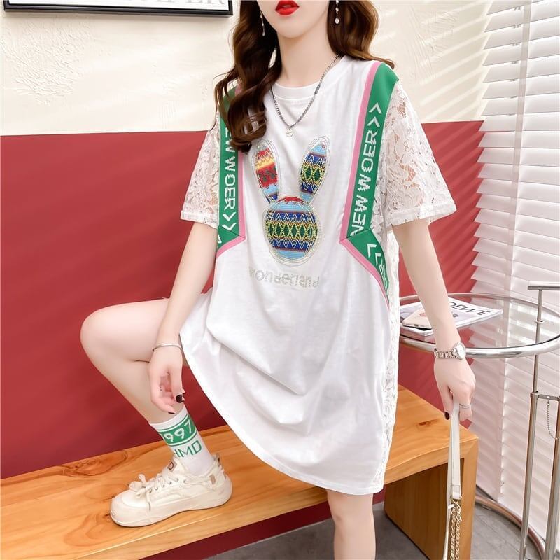 着心地抜群 プリント 女性力を高める Tシャツ カットソー＜S-3264＞