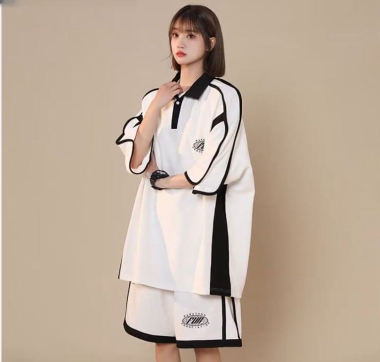 定番シンプル 半袖Ｔシャツⅹパンツセット 絶対流行 男女兼用<S-6538>