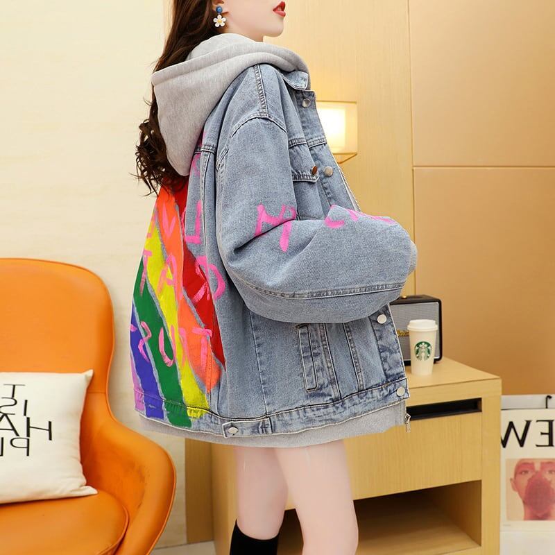 【裏起毛】絶対流行 ラムスキン ファッション デニムジャケット<S-5703>