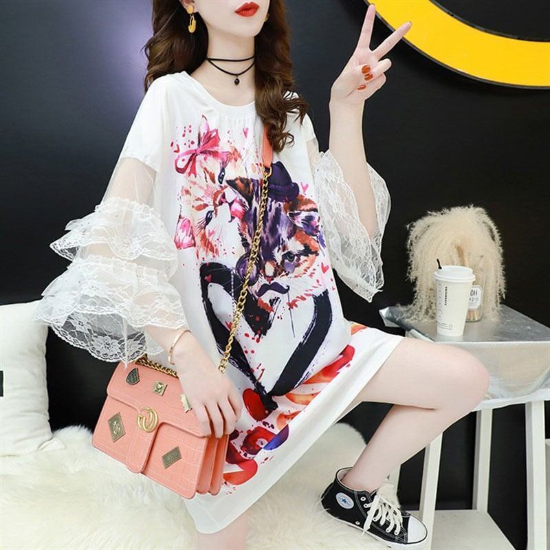 ベストセラー 気質満点 ロングTシャツ エレガント 着心地良い 涼しい S-884