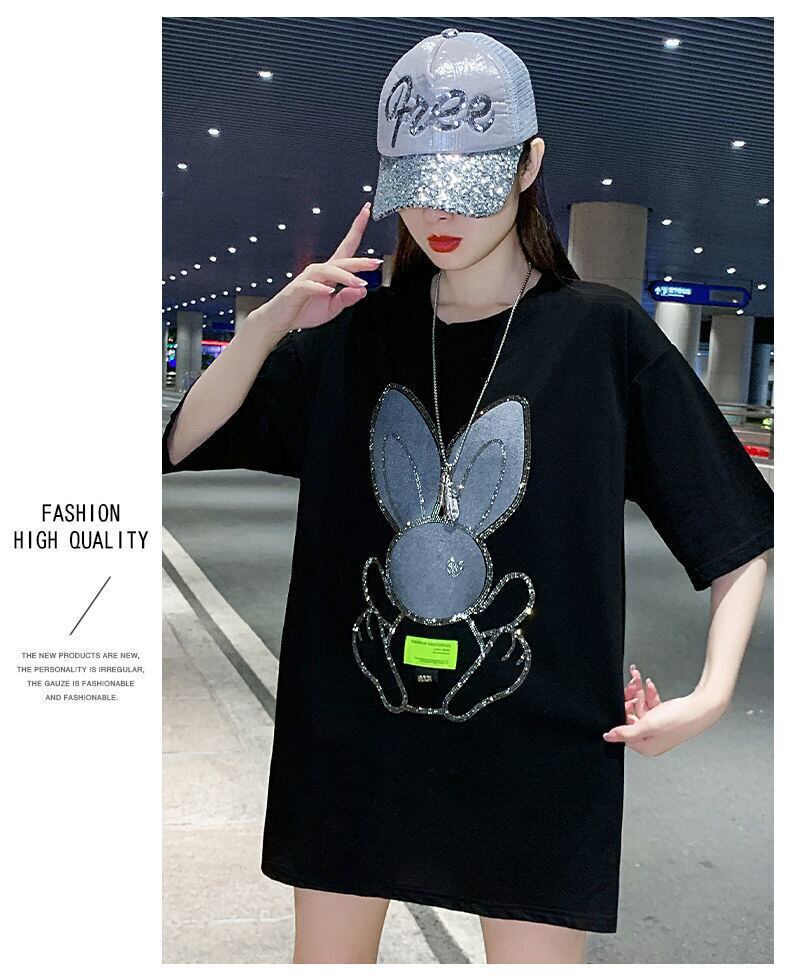 着回し力抜群 ホットダイヤモンド 新作 全2色 半袖Tシャツ カットソー ＜S-8703＞