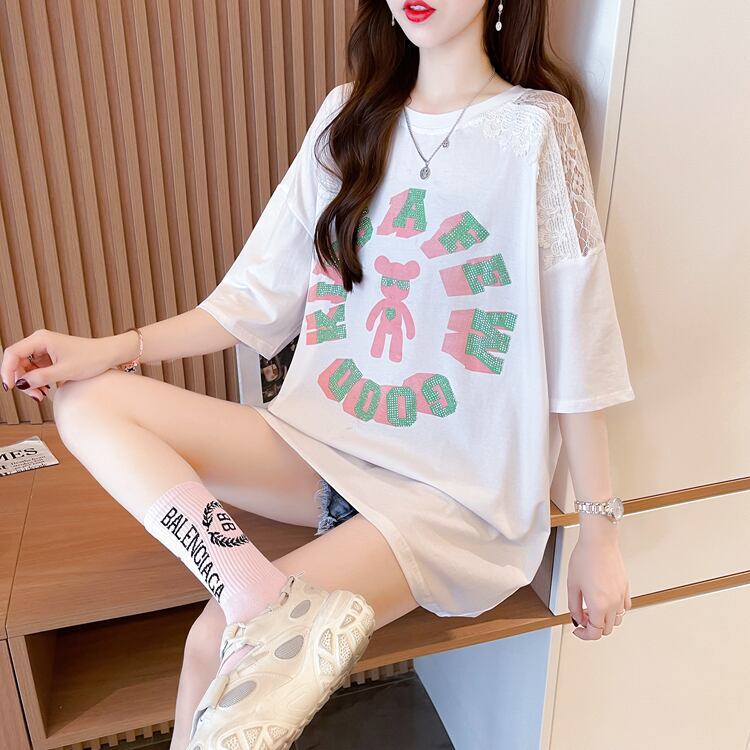 【半額！期間限定！！】美人度アップ スウィート ファッション 半袖シャツ<S-6632>
