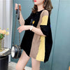 スタイリッシュ 切り替え 一目惚れ プリント Tシャツ カットソー＜S-3628＞