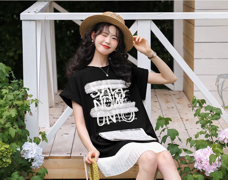 【半額！期間限定！！】大好評 スウィート 大人可愛い プリント レイヤード風 ワンピース<S-8683>