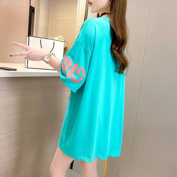 【人気急上昇中！】大人可愛い定番シンプル 好感度UP 海外トレンド カジュアル 全3色 半袖 Tシャツ ＜S-11285＞