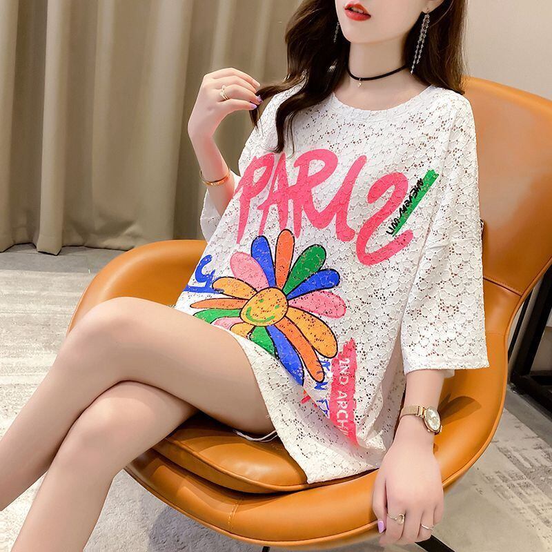 美人度アップ ゆったり スウィート 半袖Tシャツ＜S-8130＞