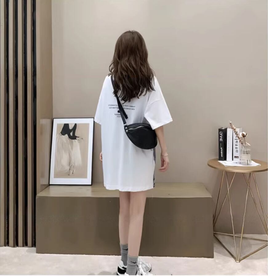 個性的なデザイン 2色選択可 一目惚れ レイヤード風 Tシャツ カットソー＜S-8286＞