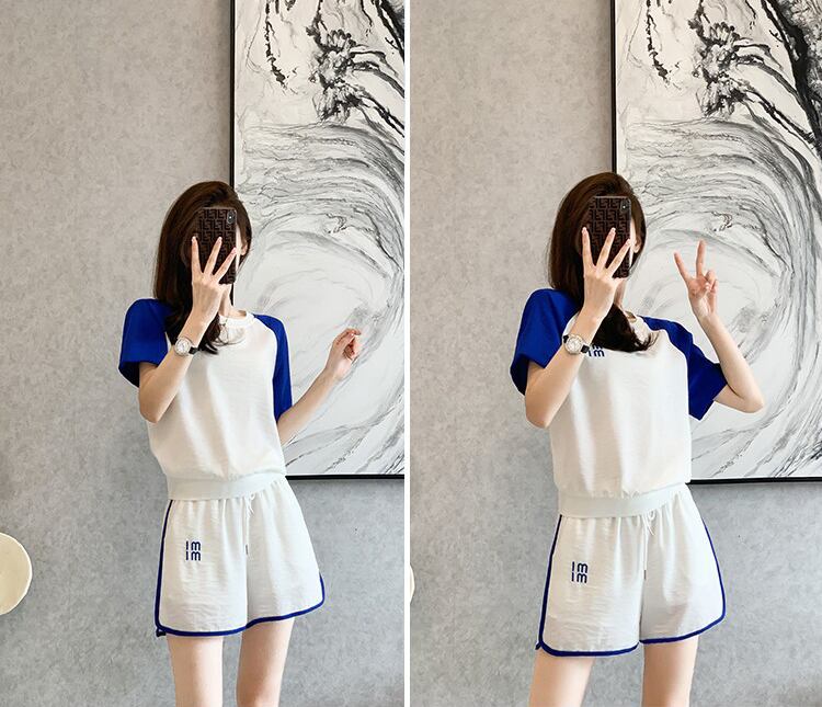好感度UP カジュアル 絶対欲しい 全2色 半袖 Tシャツ ショートパンツ セットアップ ＜S-8938＞