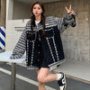 着回し力抜群 チェック柄 美人度アップ 切り替え 3色選択 ジャケット <S-9746>