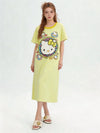 新作 シンプル プリント Tシャツ ワンピース <S-13175>