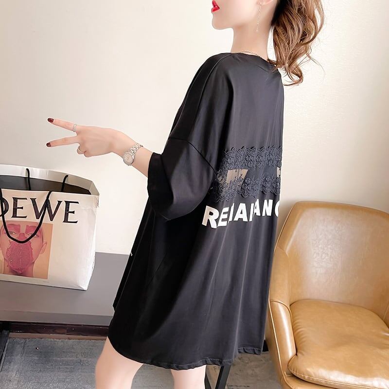 今季大好評 切り替え 美感いっぱい プリント Tシャツ カットソー＜S-3495＞