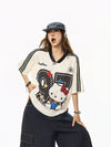 人気トレンド 通気快適 ゆったり プリント Tシャツ S-13285