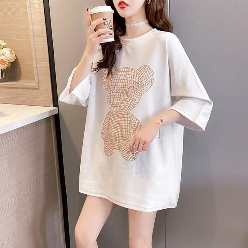 今季大好評 切り替え 美感いっぱい プリント Tシャツ カットソー＜S-3503＞