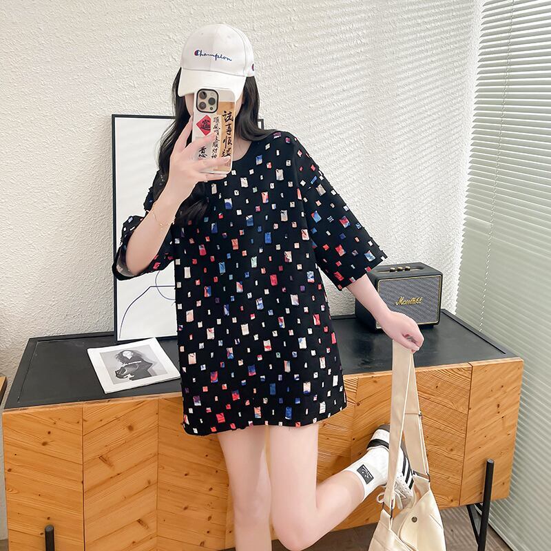 着回し力抜群 カジュアル 個性派 ゆったりトップス 半袖Tシャツ 全2色＜S-8263＞