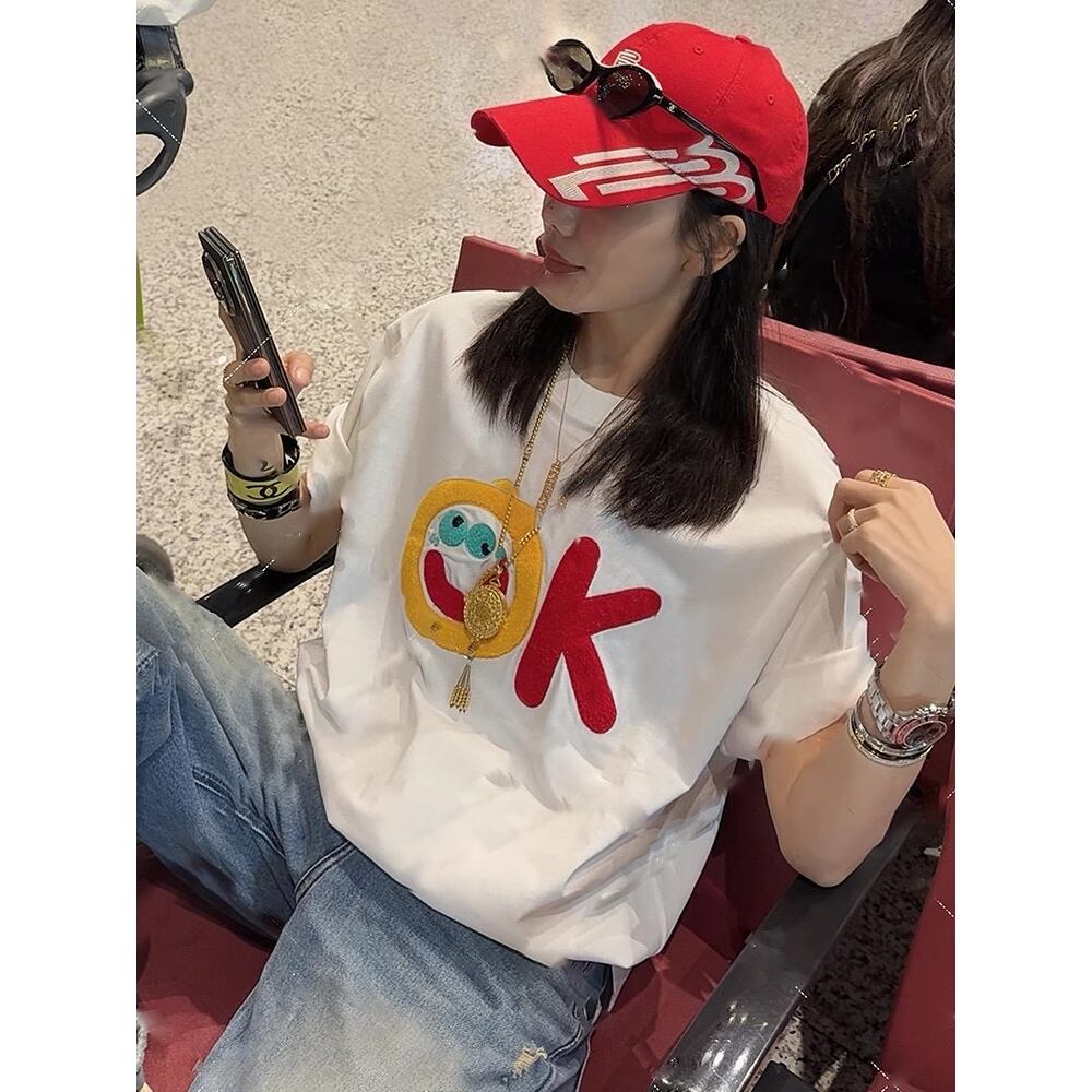 早い者勝ち 早い者勝ち 絶対流行 カジュアル Tシャツ<S-11132>