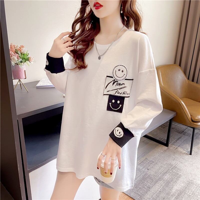 美感いっぱい 切り替え 好感度満載 プリント Tシャツ カットソー＜S-3661＞