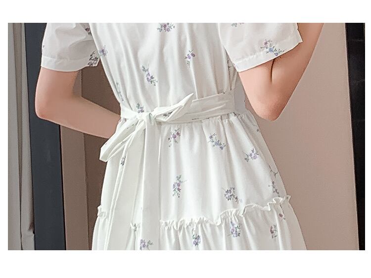 美人度アップ エレガント 着回し力抜群 花柄 ワンピース<S-8818>