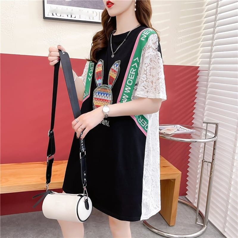 着心地抜群 プリント 女性力を高める Tシャツ カットソー＜S-3264＞