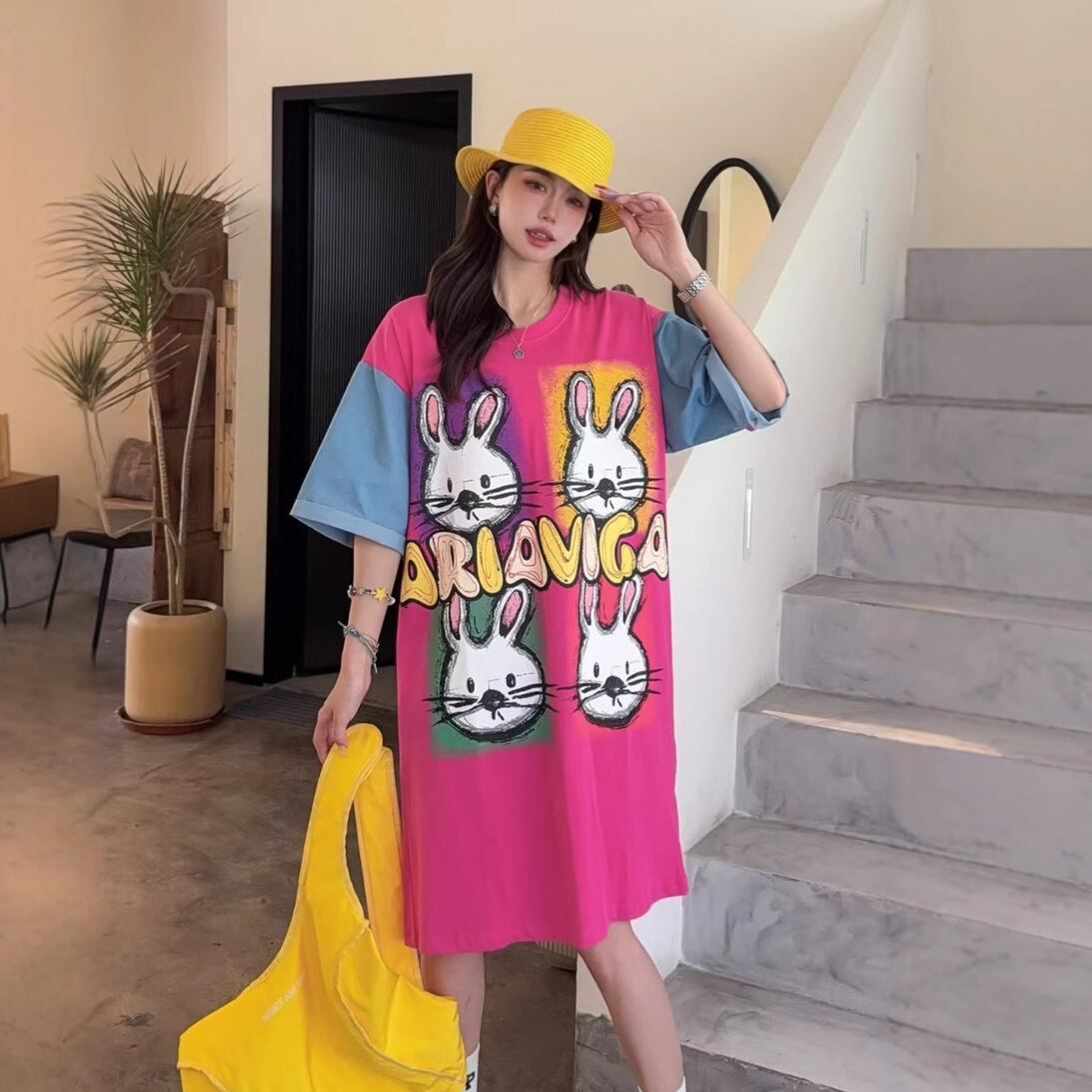 着回し力抜群 好感度UP 海外トレンド カジュアル 全3色 半袖 Tシャツ ＜S-11464＞