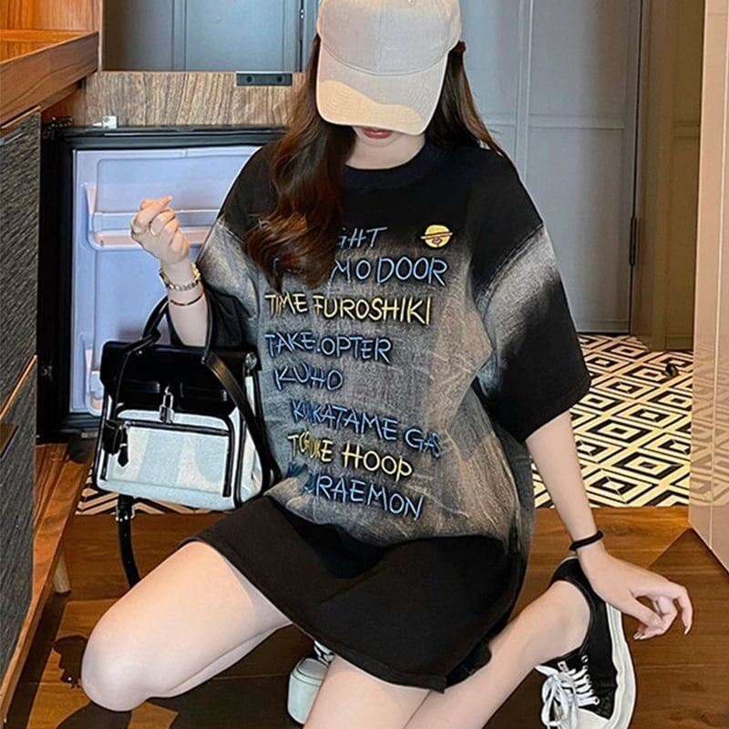 ファッション アルファベット カジュアル Tシャツ カットソー＜S-3092＞