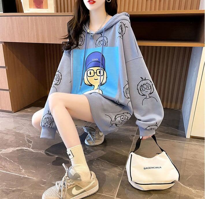 【店舗販促品】 プリント 美人度アップ パーカー 全3色＜S-4938＞