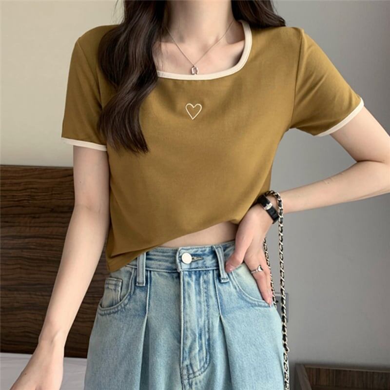 スリム 切り替え スタイリッシュ Tシャツ カットソー＜S-3449＞