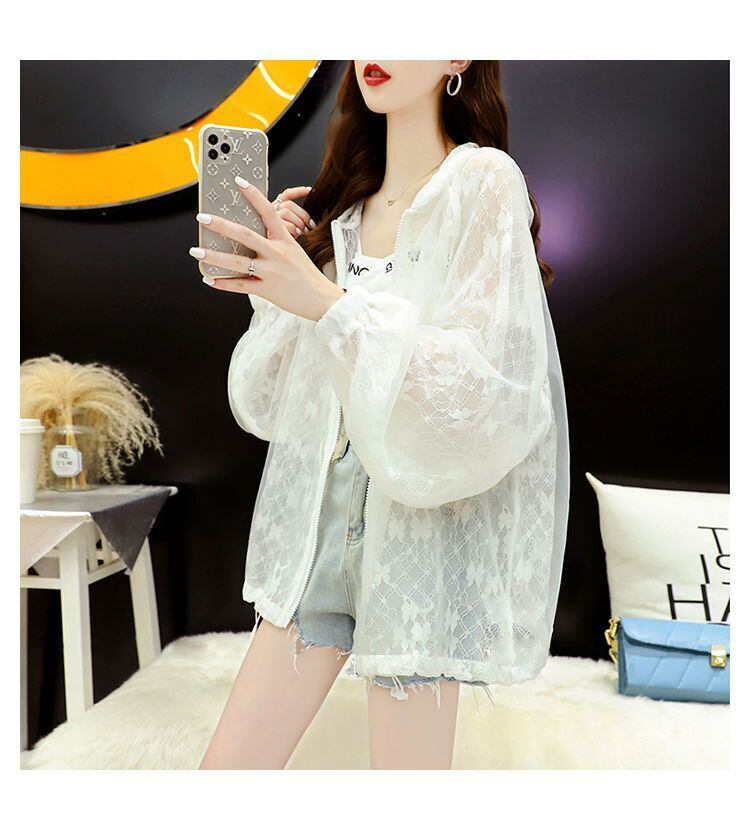 美人度アップ 超人気 売り切れ必至 シンプル 透け感 日焼け対策 シャツ ＜S-11299＞