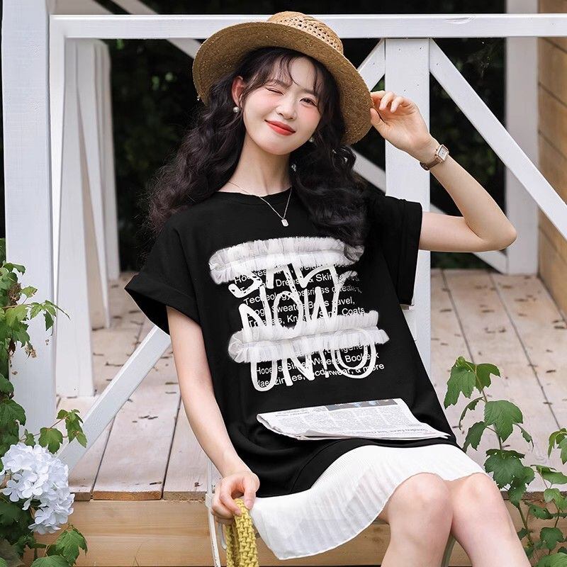 【半額！期間限定！！】大好評 スウィート 大人可愛い プリント レイヤード風 ワンピース<S-8683>